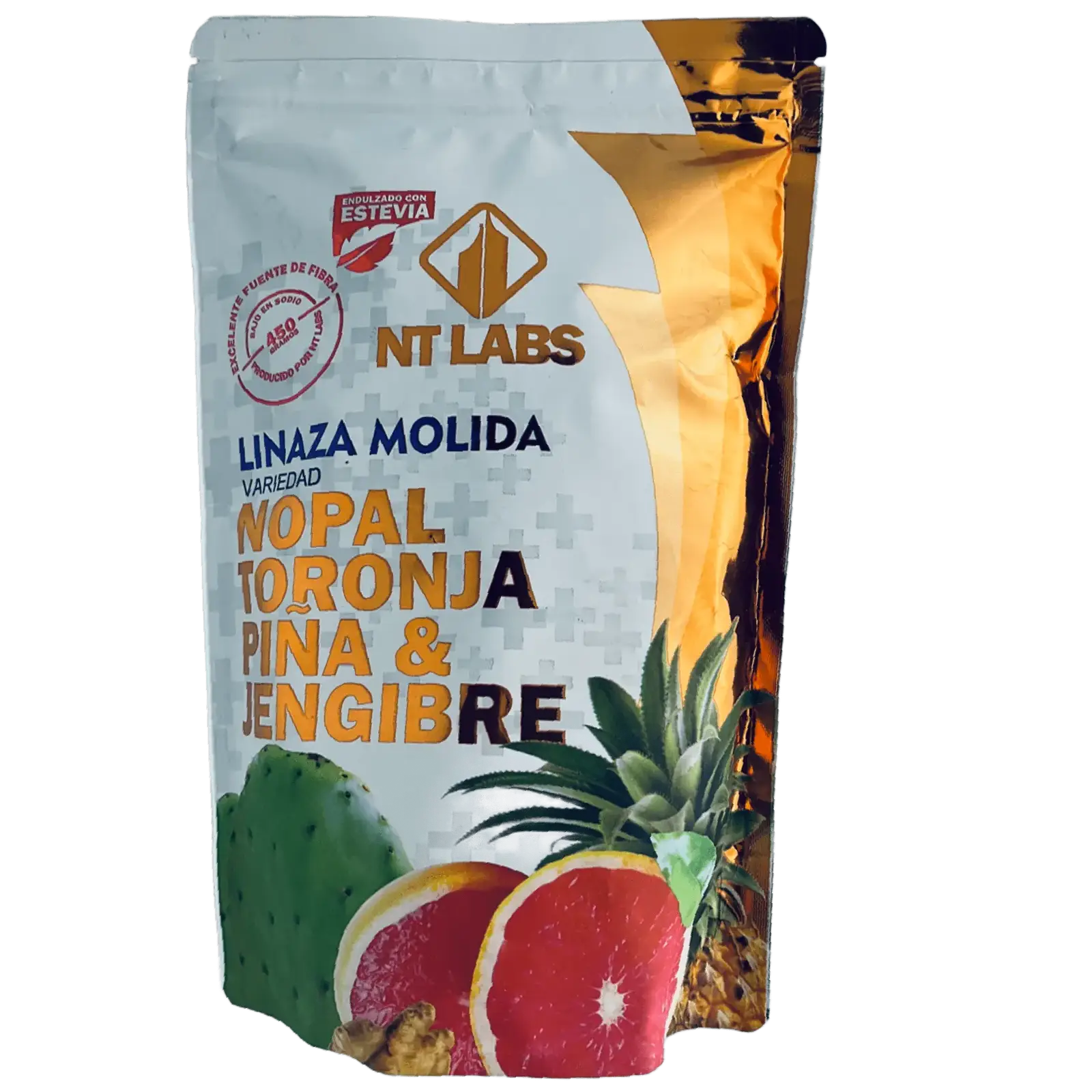 Linaza molida nopal toronja piña y gengibre_saludsabor.com