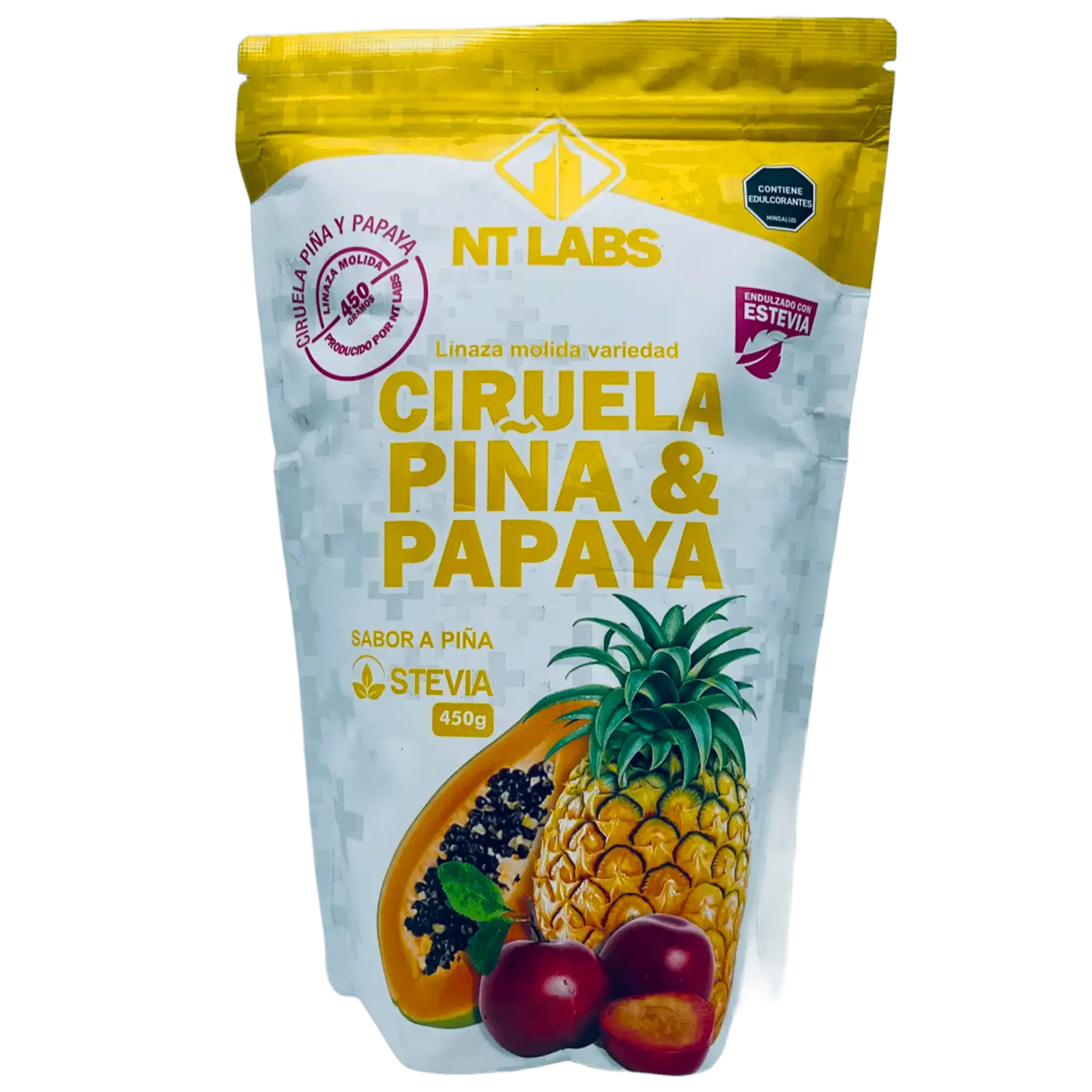 Linaza_molida_Ciruela_Piña_papaya_saludsabor.com