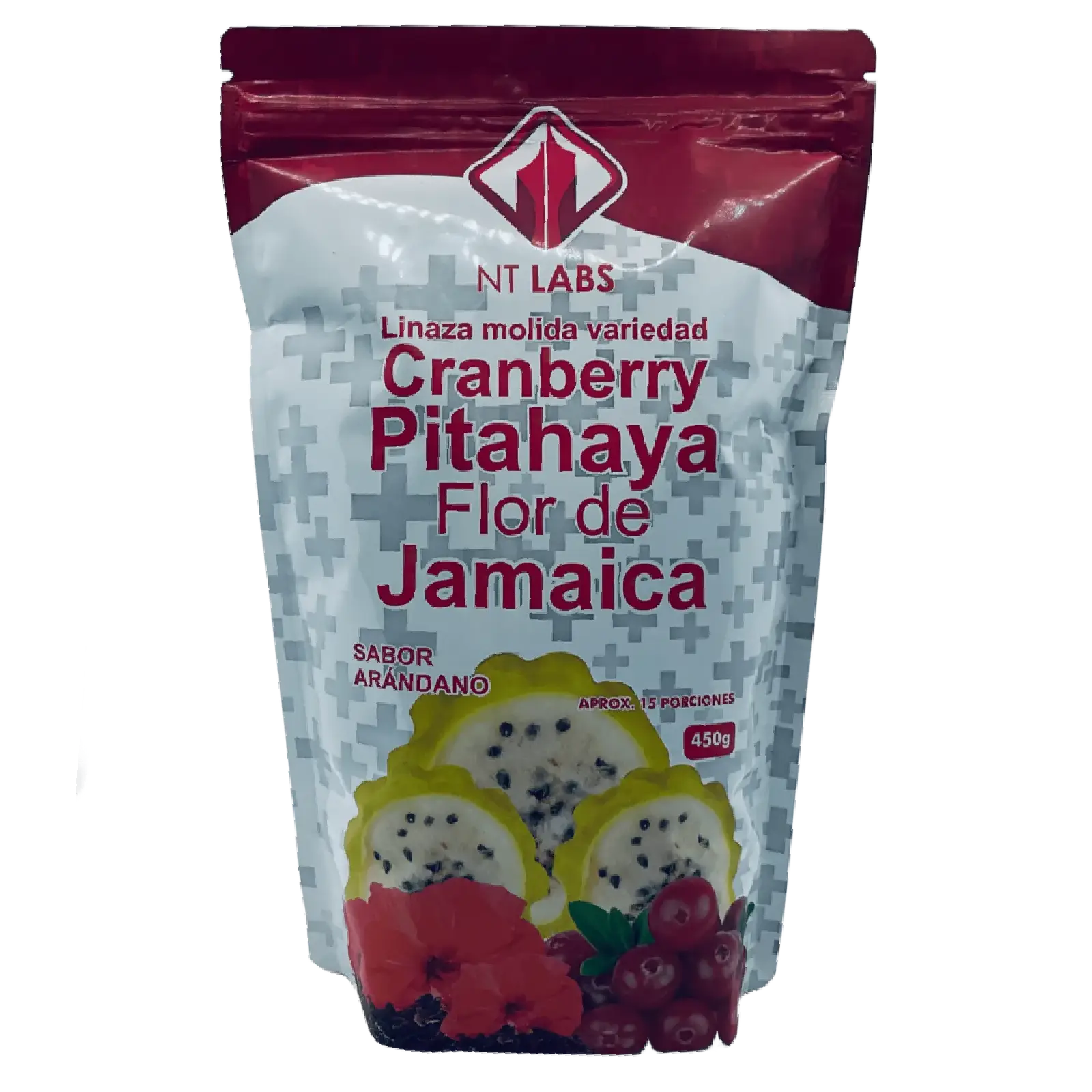 Linaza Molida Con Cranberry Pitahaya Flor de Jamaica_saludsabor.com