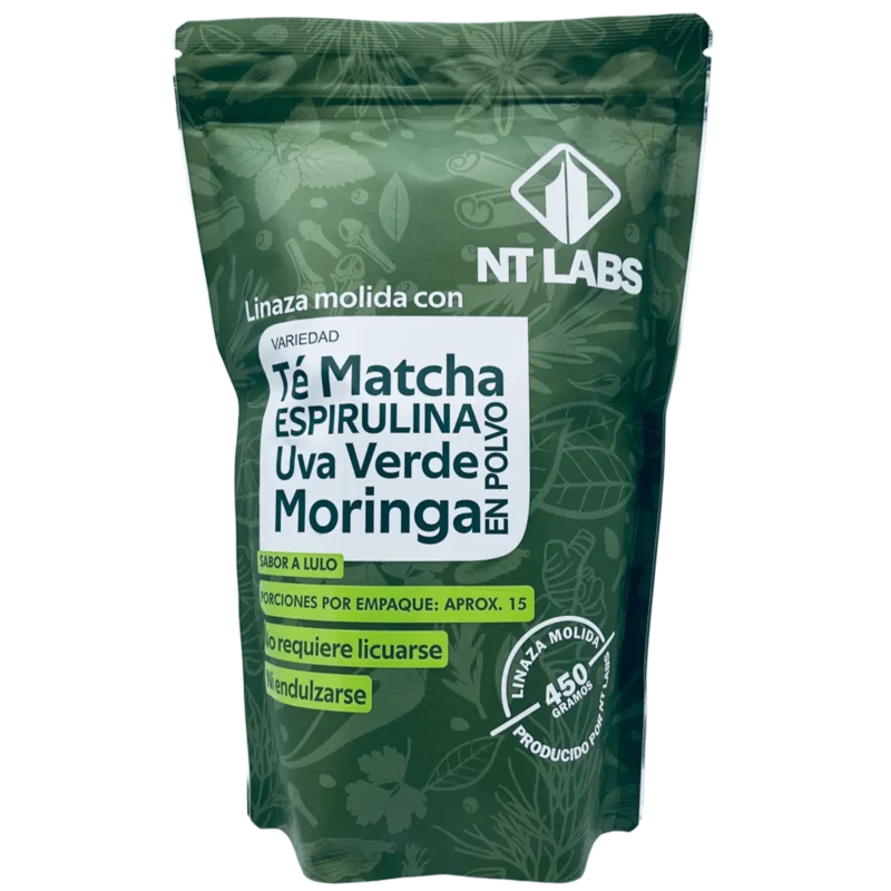Linaza_molida_con_te_matcha_saludsabor.com