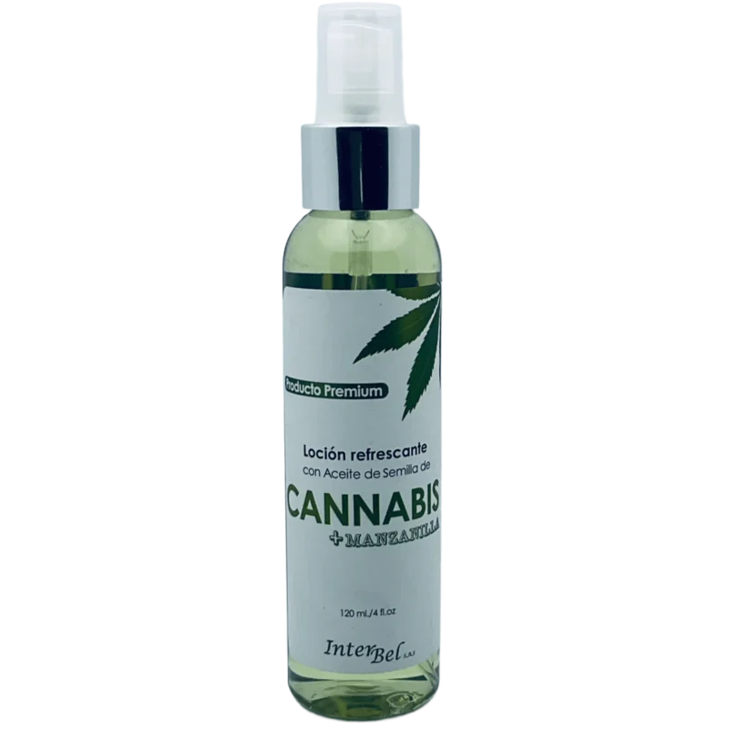 Loción Refrescante con Aceites de Semilla de Cannabis + Manzanilla_saludsabor.com